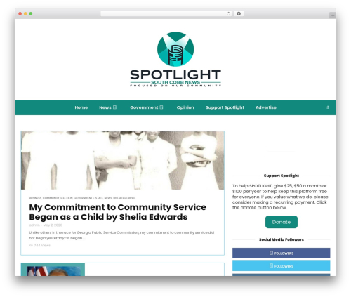 MagPlus theme WordPress - spotlightscobbnews.com