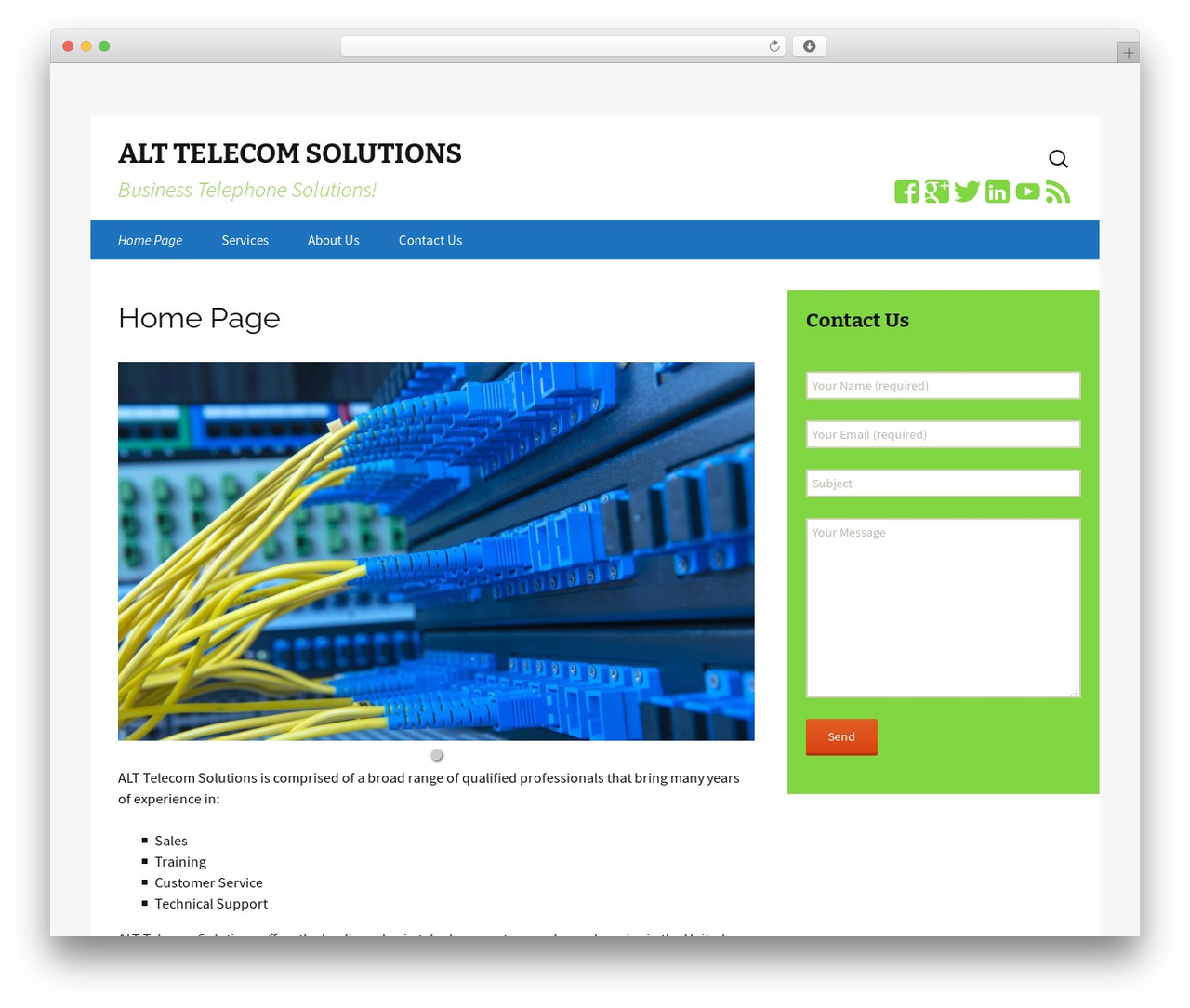 Revised theme WordPress - alttelecomsolutions.com Revised theme WordPress - alttelecomsolutions.com
