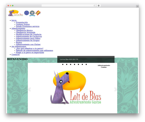 spring top WordPress theme - adiestramientopozuelo.es