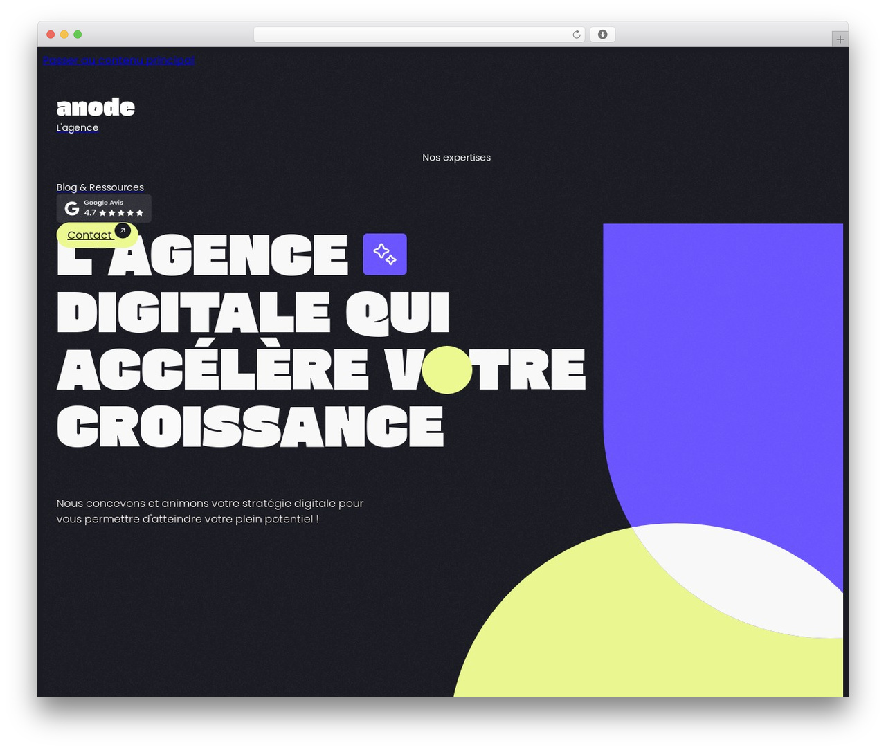 Theme WordPress Bricks - agence-anode.fr