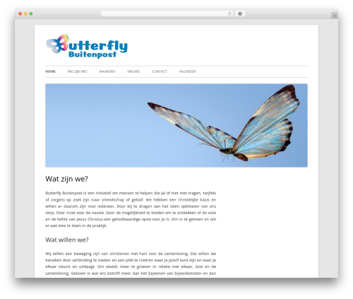 WordPress theme Tiny Forge - butterfly.nu