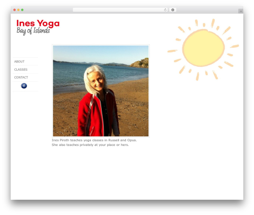 WordPress theme myTheme - inesyoga.com