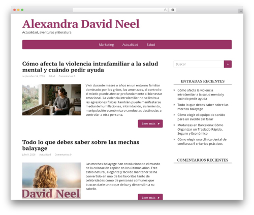 Basic theme WordPress free - alexandra-david-neel.org