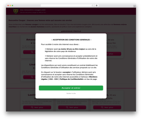 dop theme WordPress - ma-rencontre-cougar.com