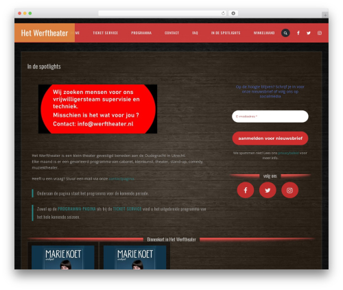 JamSession WP theme - werftheater.nl