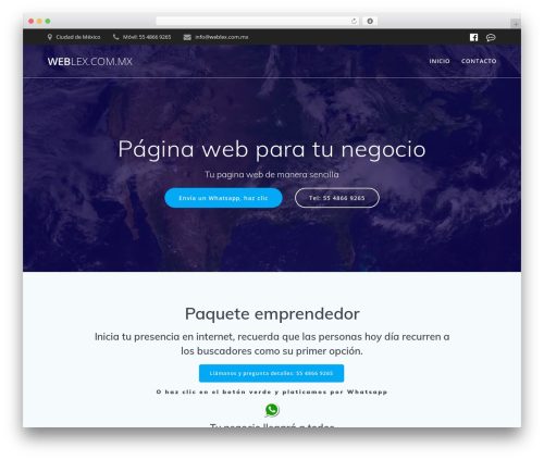 Mesmerize theme WordPress - weblex.com.mx