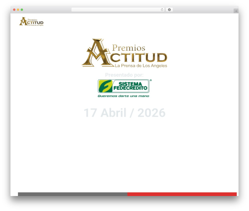 Theme WordPress BeEvent - premiosactitud.com