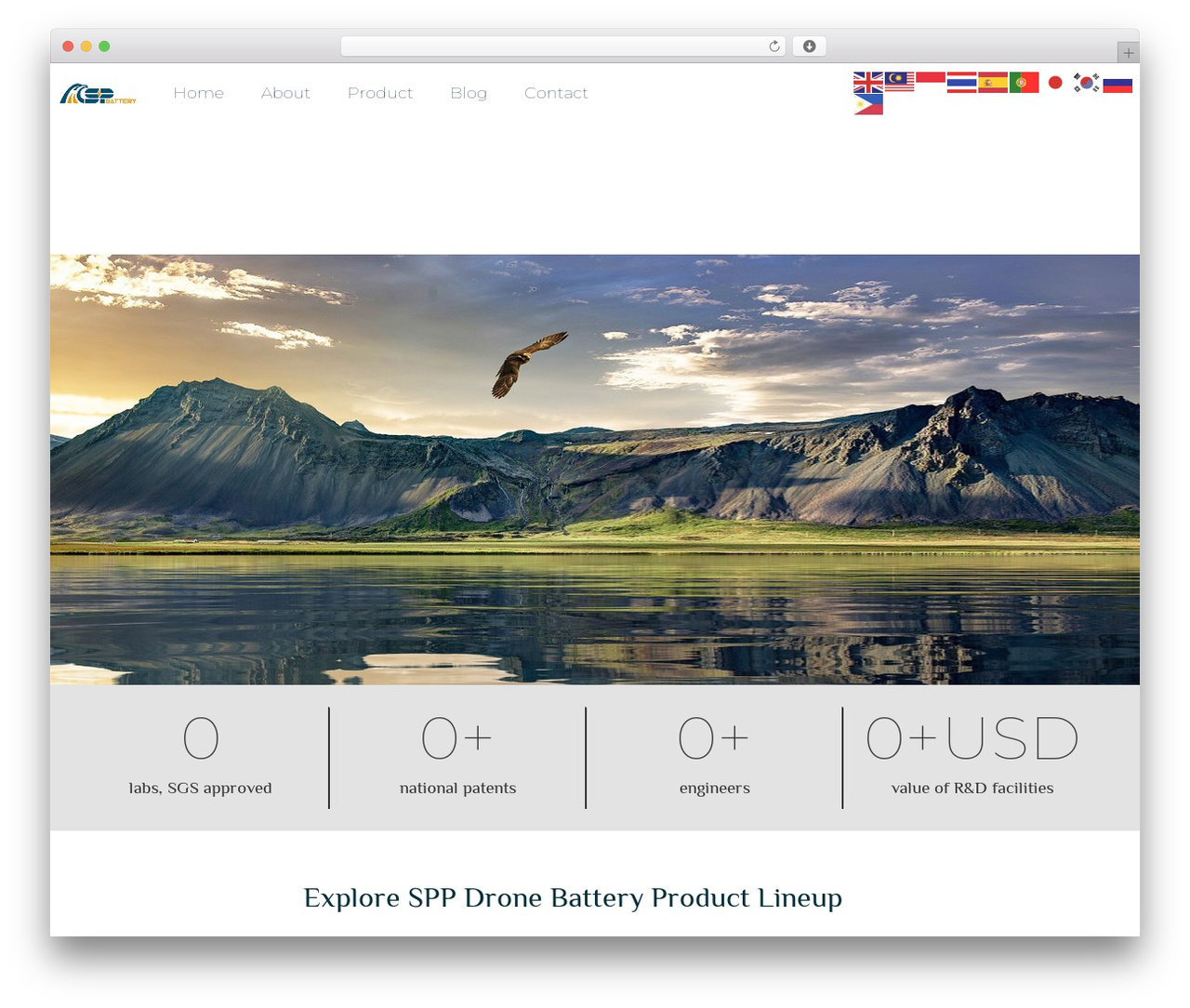 Hello Elementor WordPress theme - dronebatt.com