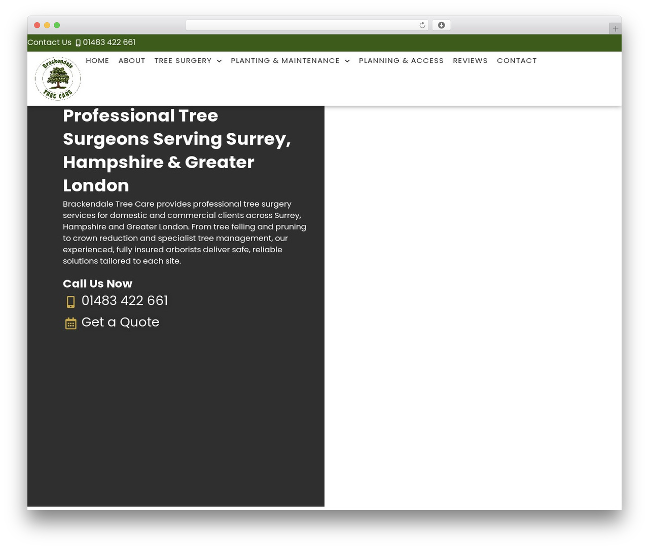 Hello Elementor WordPress theme - brackendaletreecare.co.uk