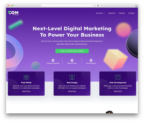 Tcom Services Theme WordPress theme - tcomservices.com