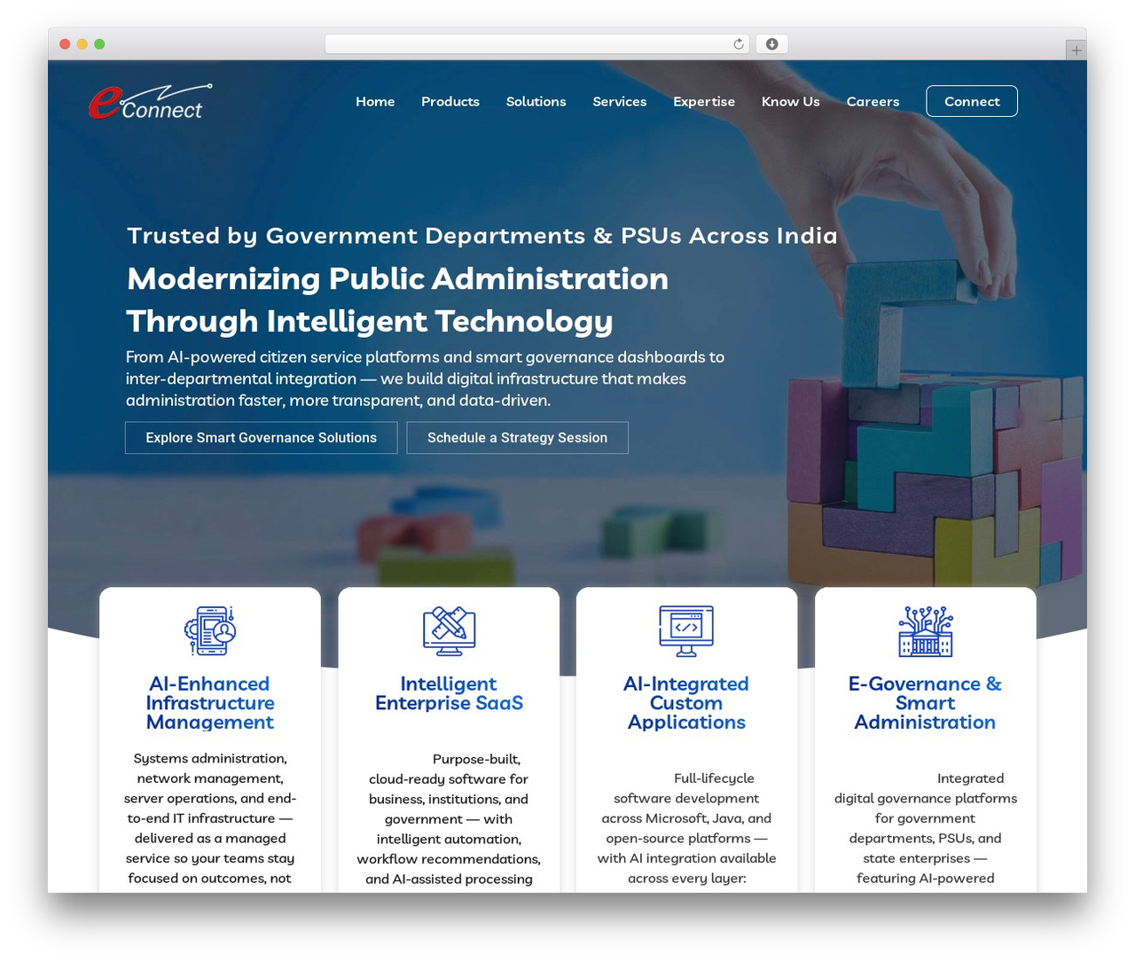 WordPress theme Braintech - www.e-connectsolutions.com