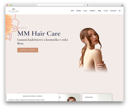 WordPress website theme Divi - mmhaircare.com