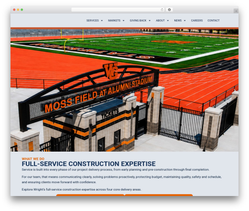 WP theme Wright Construction Services - wrightconstruct.com