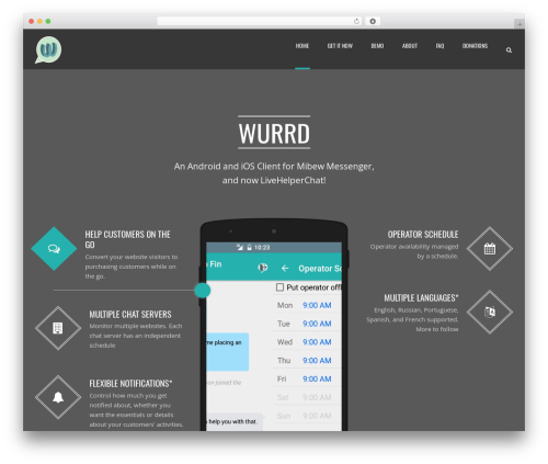 Applay theme WordPress - wurrdapp.com