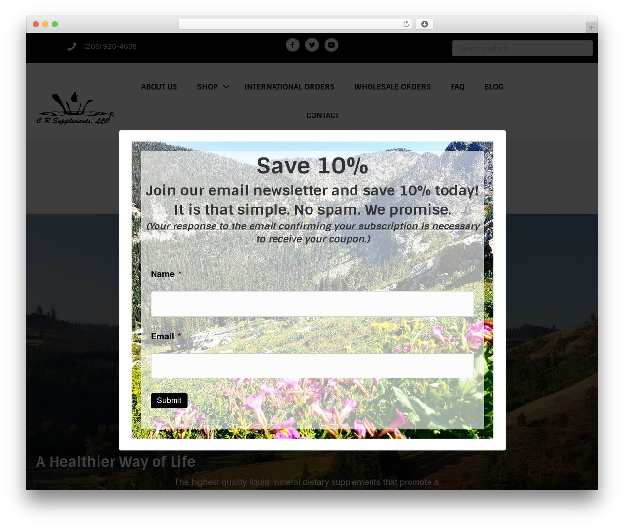 Ignite by Inland Cellular WordPress theme - crsupplements.com