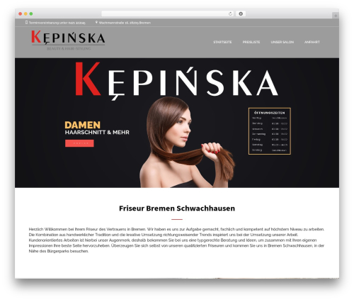 Coiffeur premium WordPress theme - kepinska-friseursalon.de