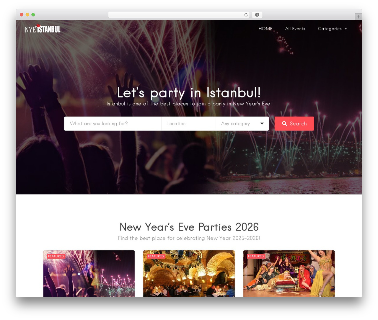 Listable top WordPress theme - newyearistanbul.net