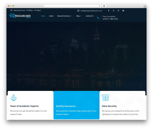 Rs header footer elementor WordPress plugin - researcherhome.com
