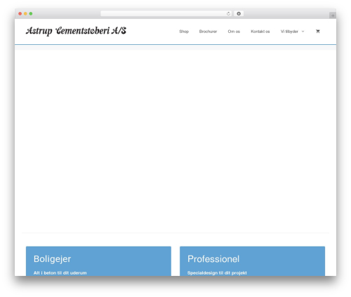 Simple contact info WordPress plugin - astrup-cement.dk