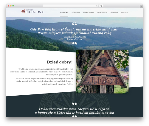Theme WordPress Skansen Wordpress theme - skansen-studzionki.pl
