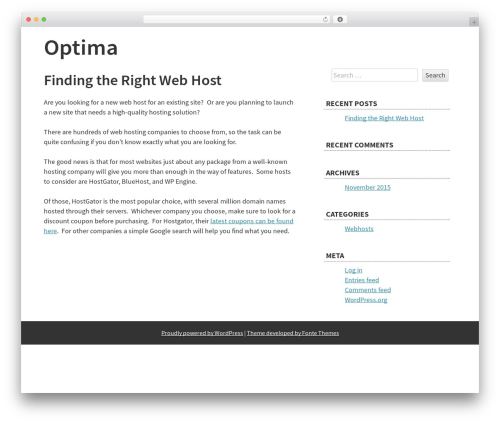 WordPress theme simpler - optima-prec.com