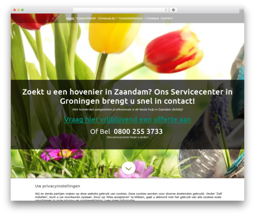 Bono Flex Theme WordPress theme - zaandam-hovenier.nl
