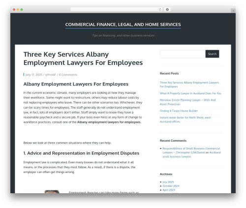 Finch theme WordPress - dulhanpage.com