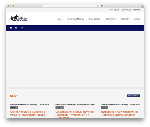 Sport WordPress theme - powerchairhockey.org