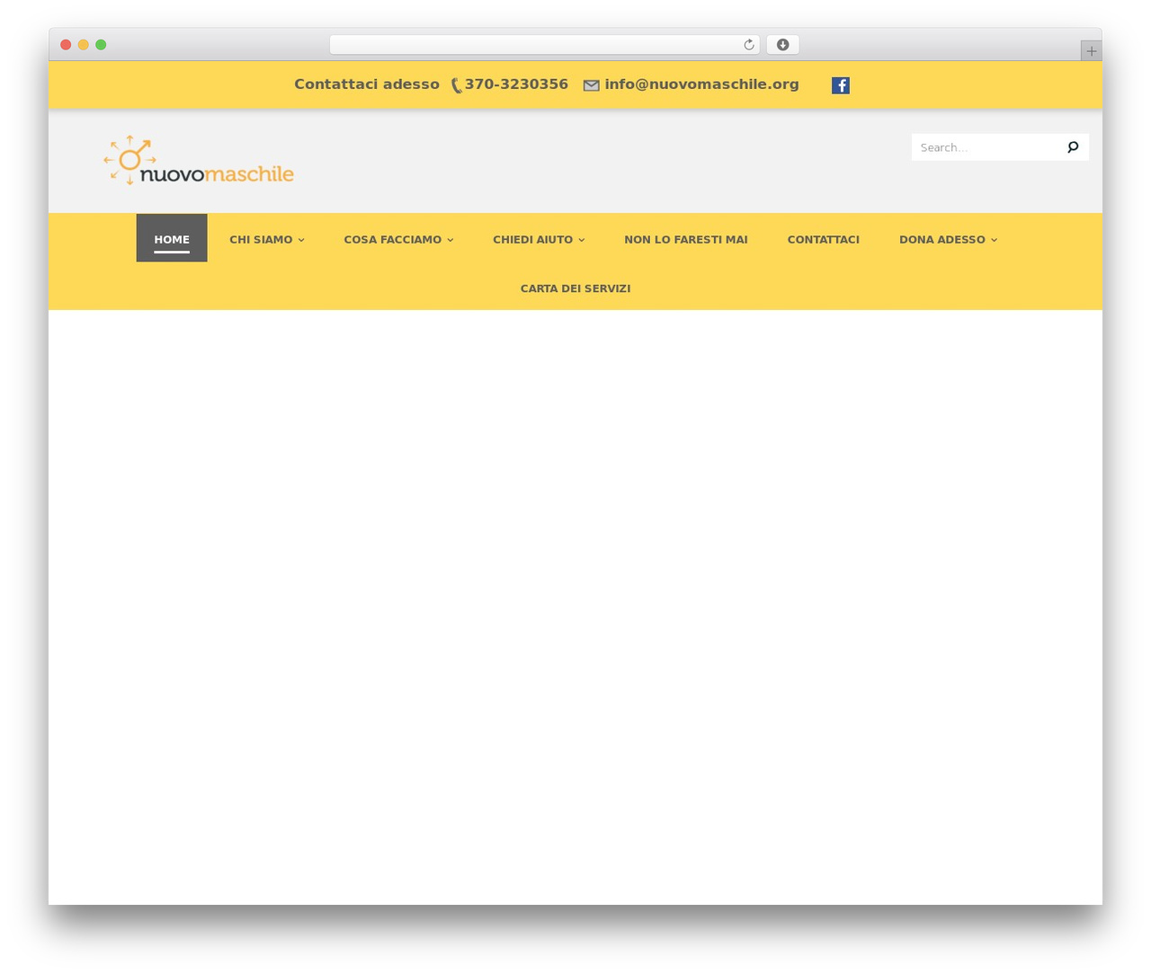 Unity WordPress theme - nuovomaschile.org