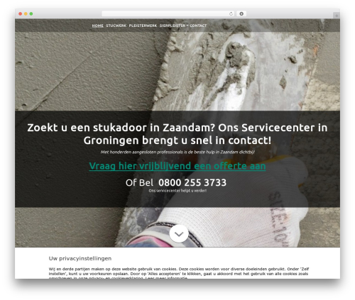 WordPress template Bono Flex Theme - zaandam-stukadoor.nl