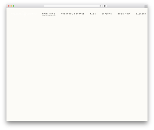 chalet WordPress theme - tramwaycottages.com
