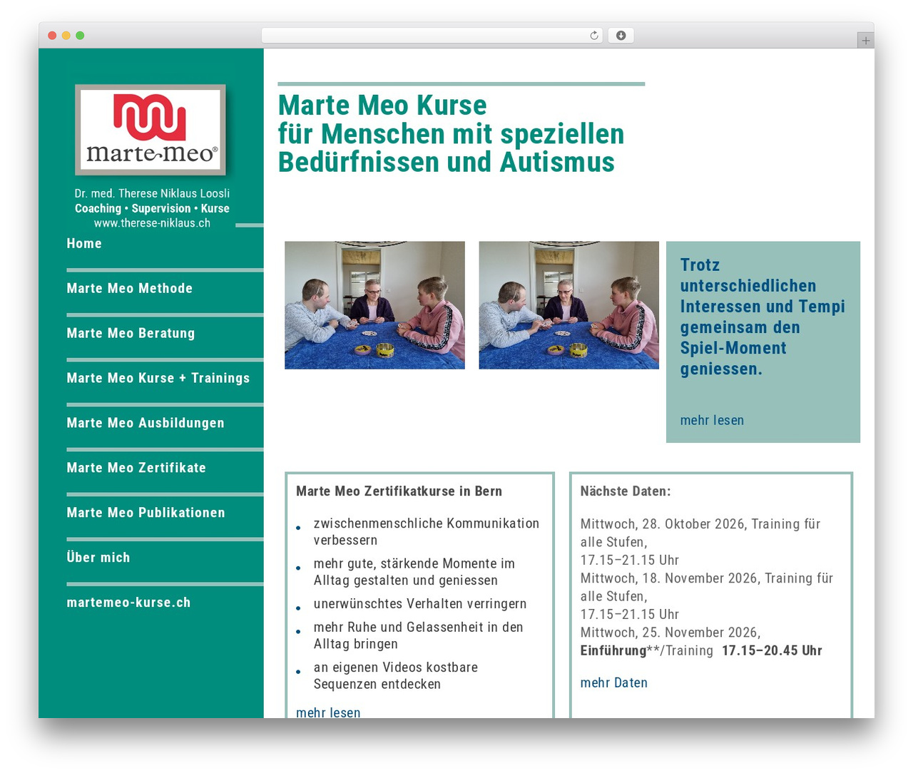 DFD Native WordPress theme - martemeo-kurse.ch