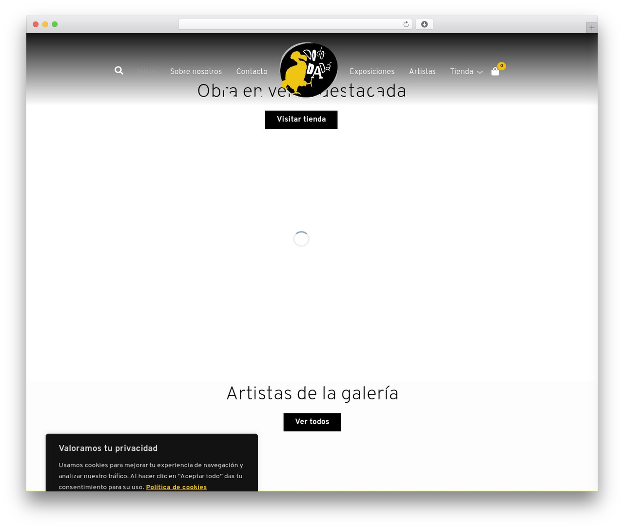 Hello Elementor WordPress theme - galeriadododada.com
