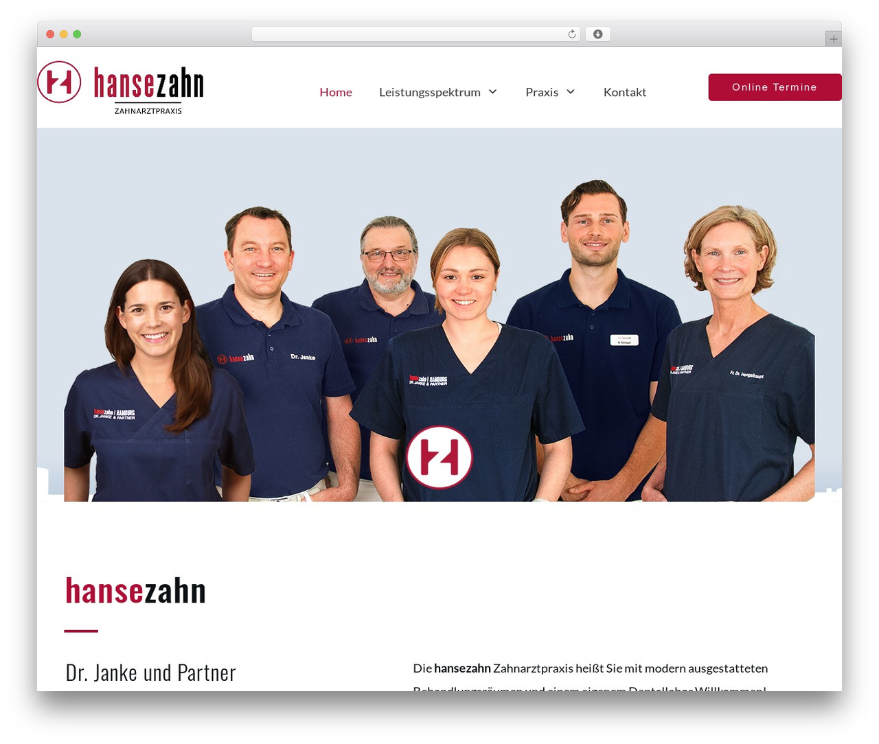 Thrive Theme Builder WordPress website theme - hansezahn-hh.de