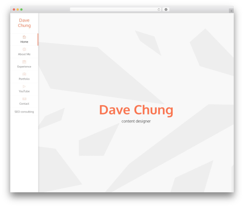 WordPress theme Unique - davechung.com
