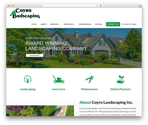 WP Theme WordPress theme - coyrolandscaping.com
