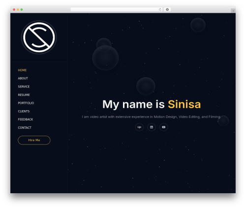 Best WordPress theme Sinisa - sinisastjepanovic.com