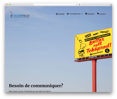 Chaplin theme WordPress - tchoprod.net