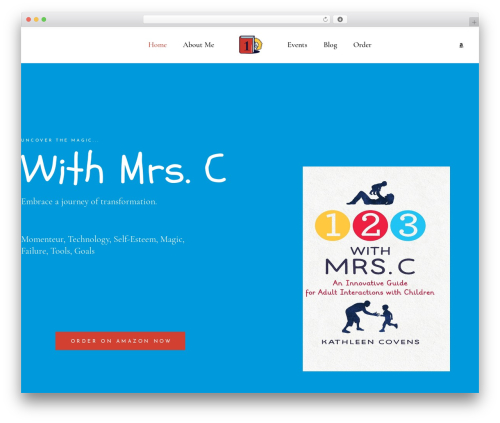 chapterone WordPress theme - kathleencovens.com