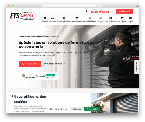ETS Custom Theme theme WordPress - etsbarbeira.fr