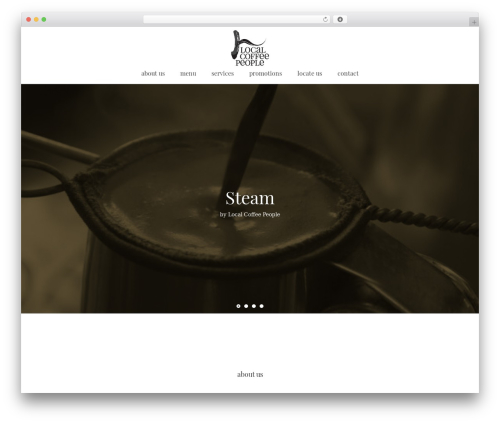 Nimva WordPress theme - localcoffeepeople.com