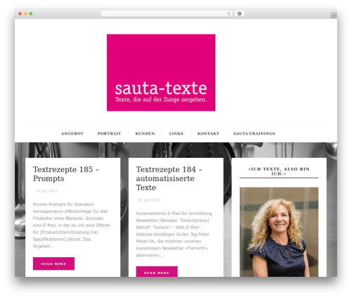 Simple Article theme WordPress - sauta-texte.ch