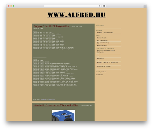 Theme WordPress WordPress Theme Generator - alfred.hu