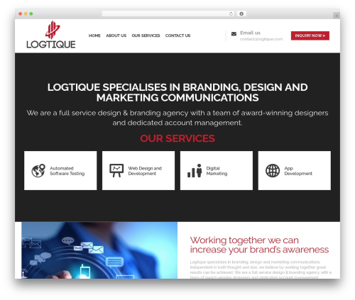Theme WordPress Logtique - logtique.com