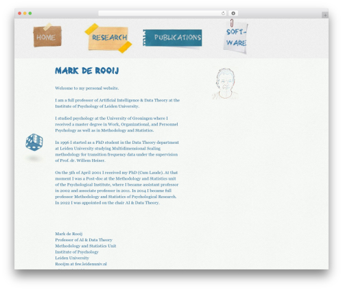 Theme WordPress Mark - markderooij.info