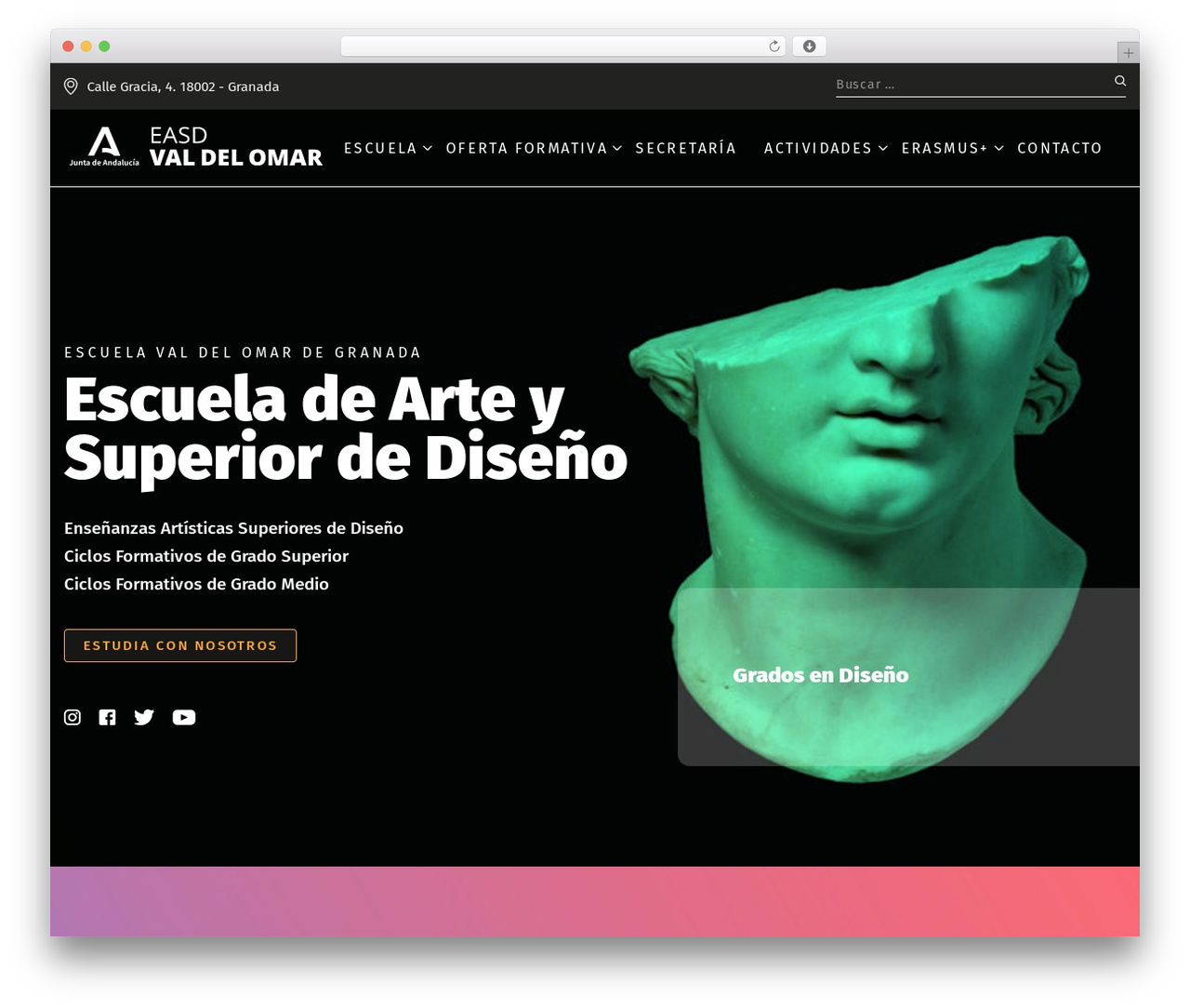 WordPress website theme EAG Theme - escuelavaldelomargranada.es