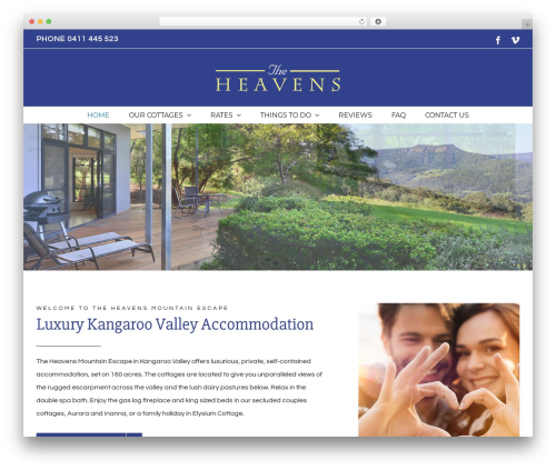 Avada WordPress theme - theheavens.com.au
