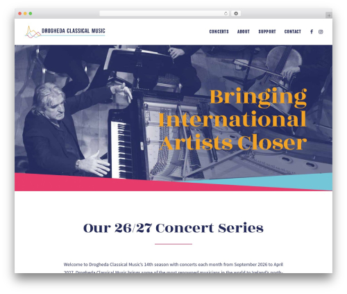 dcm WordPress theme - droghedaclassicalmusic.com