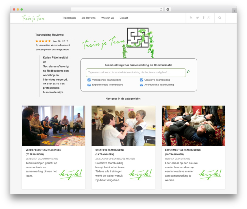 Enpine WordPress theme - trainjeteam.nl