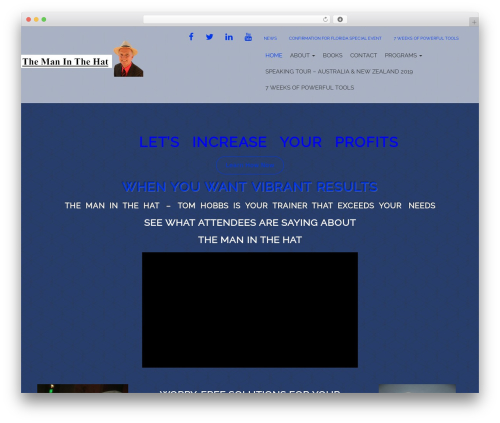Evolv WordPress theme - themaninthehat.net
